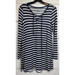 Color Thread Long Sleeve Dress Women's Size Small